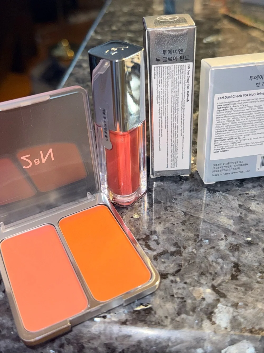NWT 2aN Dual Cheek + Dew Glowy Tint Duo MSRP $39
